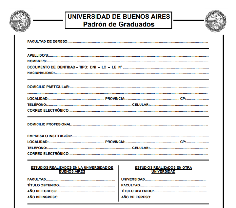 ¡ATENCIÓN GRADUADOS! Padrón y trámite de empadronamiento