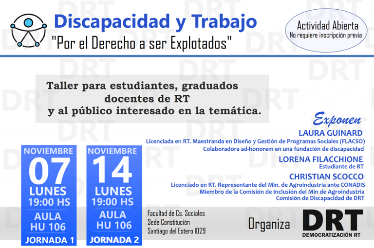 #actividadDRT ¡Por el derecho a ser explotados!