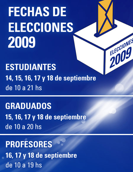 Fechas de Elecciones 2009