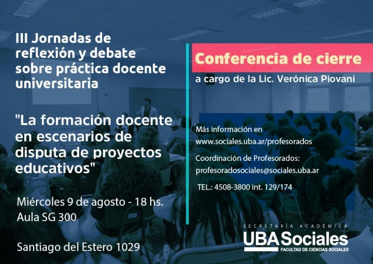 “La formación docente en escenarios de  disputa de proyectos educativos”