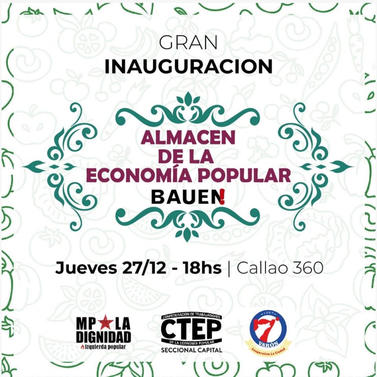 Inauguración de Almacén de la Economía Popular