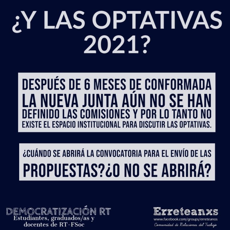 ¿Y las optativas 2021?