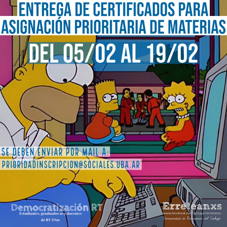 📌 Entrega de certificados para asignación prioritaria de materias.