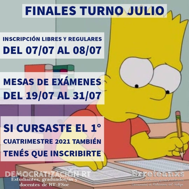 Finales turno julio 2021