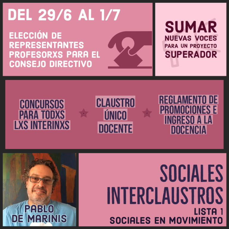 Elecciones 2021 – Claustro de Profesores