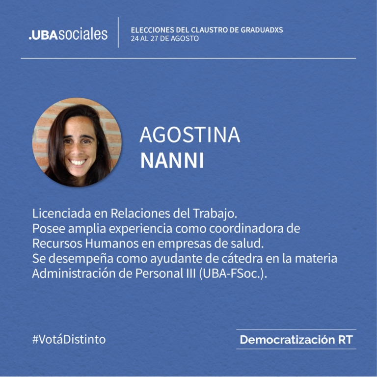 Agostina Nanni – 4ta Titular | Conocé a nuestros/as candidatos/as