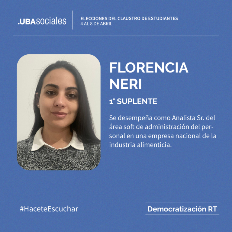 Florencia Neri | HaceteEscuchar | Votá DRT