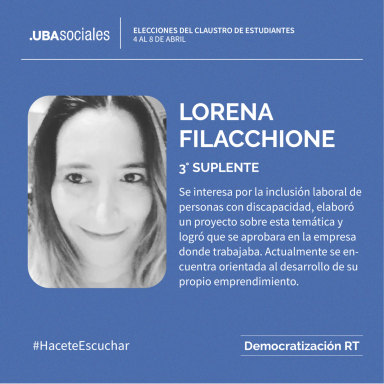 Lorena Filacchione | HaceteEscuchar | Votá DRT