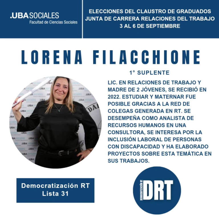 Lorena Filacchione – Candidata Graduada